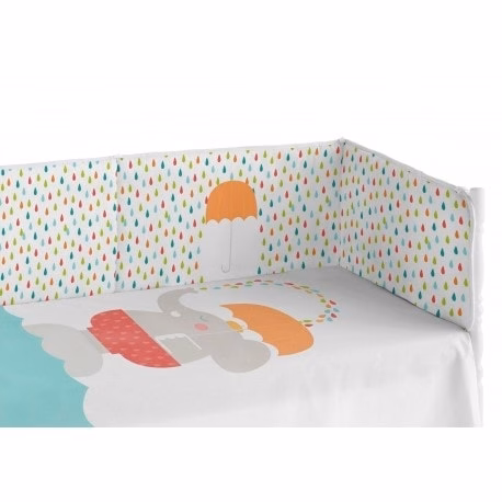 pooch funda nordica con relleno y protector cuna color umbrella