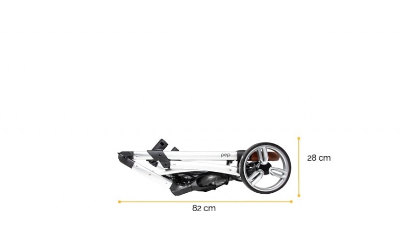 Silla paseo pep dimensiones chasis plegado