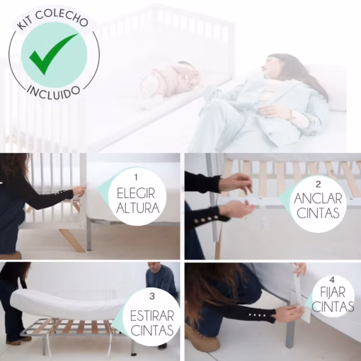 Cuna colecho Koala 3x1 convertible en cama - Imagen 2