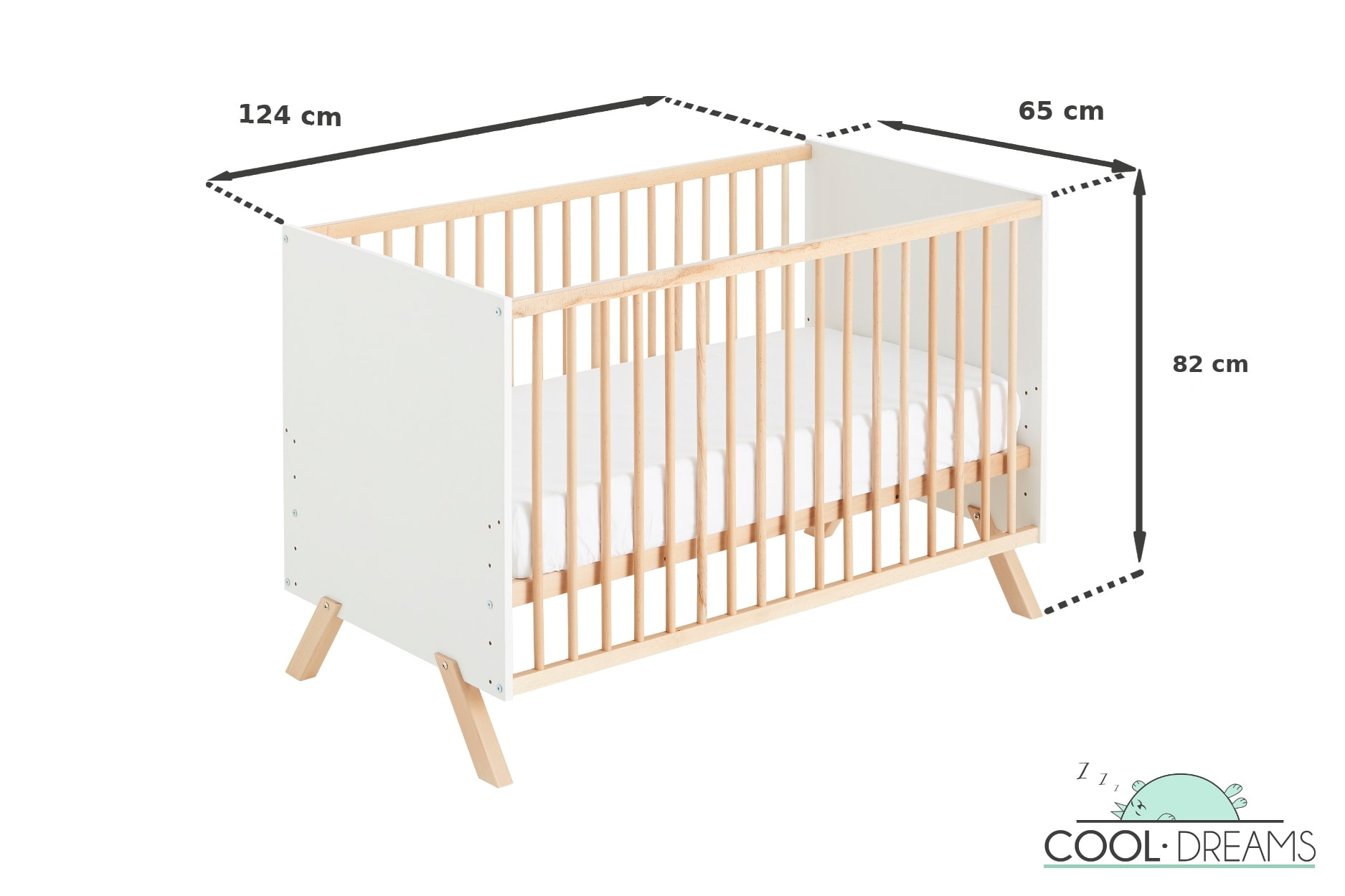 Cuna Colecho Umami 120x60 + Kit Colecho + 4 Ruedas con Ofertas en