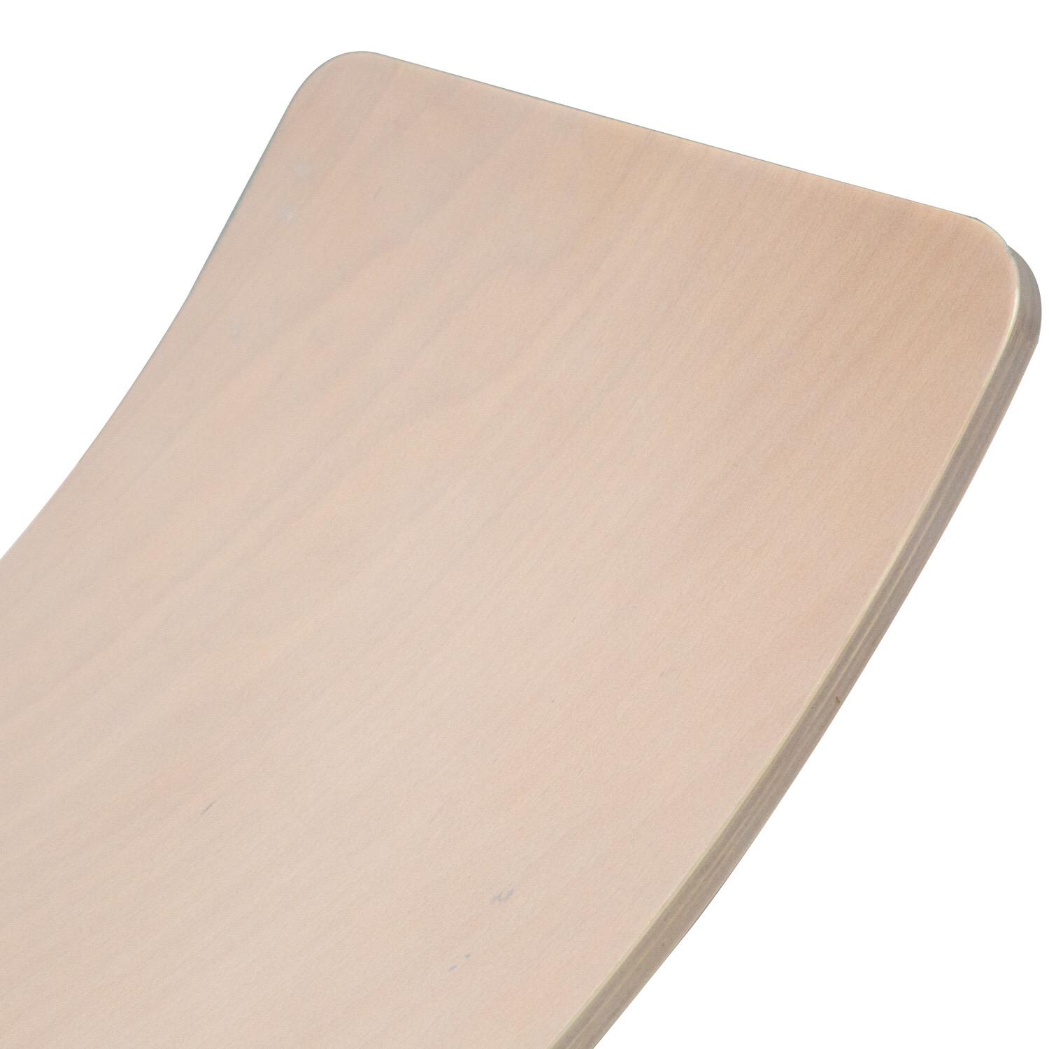 MEOWBABY Tabla de Equilibrio de Madera con de fieltro de 80 x 30 cm para Niños Montessori Waldorf Pikler Beige