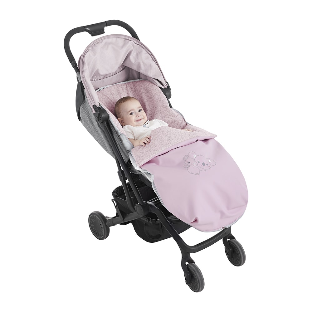 saco silla paseo flower koala pink
