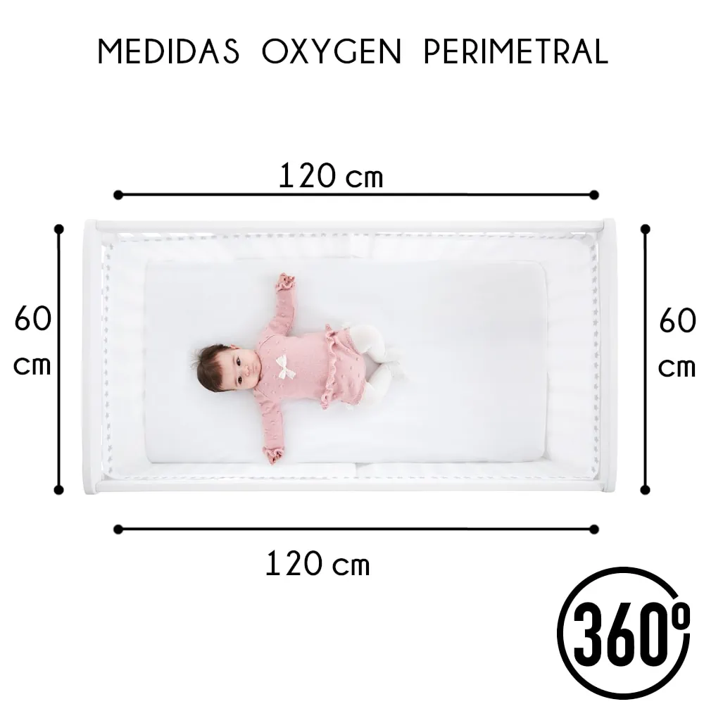 BreathableBaby - Forro clásico patentado, más seguro para bebé, protector  de cuna, sin acolchado, forro de malla transpirable para cuna, lavanda