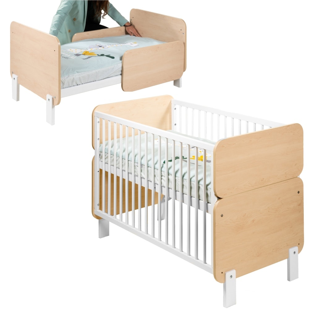 Cuna bebe convertible en cama jumeirah nature