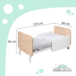 Medidas cuna convertida en cama Jumeirah nordic de Cool Dreams