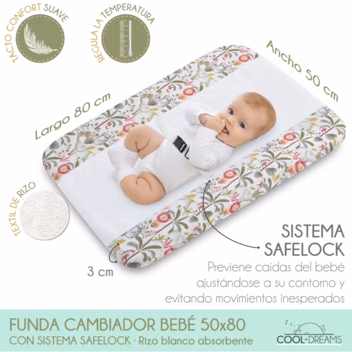 funda-cambiador-bebe-safelock-safari-jungle-dimensiones funda cambiador bebe safelock safari jungle dimensiones