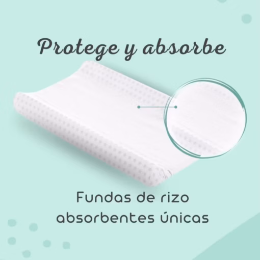 funda rizo absorbente para cambiador de bebe