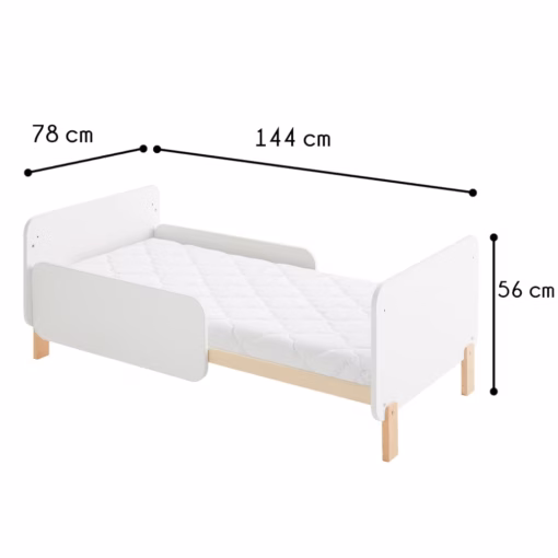 Maxicuna convertible en cama Jumeirah Max Polar + barandillas + ruedas de regalo - Imagen 4