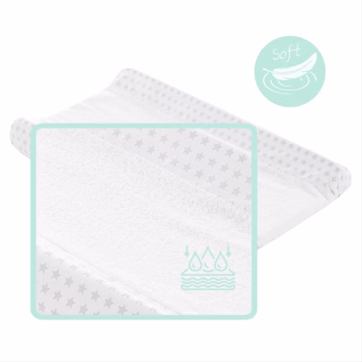 Suave y absorbente funda cambiador rizo bebé