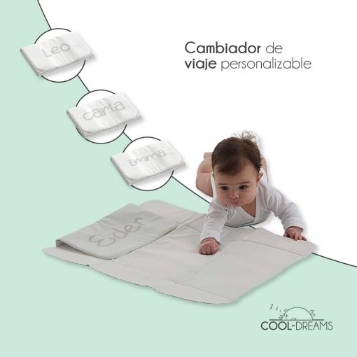 Cambiador Bebé Impermeable Portátil Personalizado. Cambiador De
