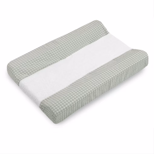 Funda cambiador bebé de rizo Eucaliptus Vichy de Cool Dreams