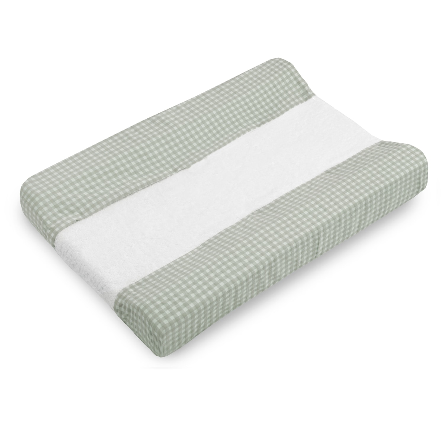 Funda cambiador bebé de rizo Eucaliptus Vichy de Cool Dreams