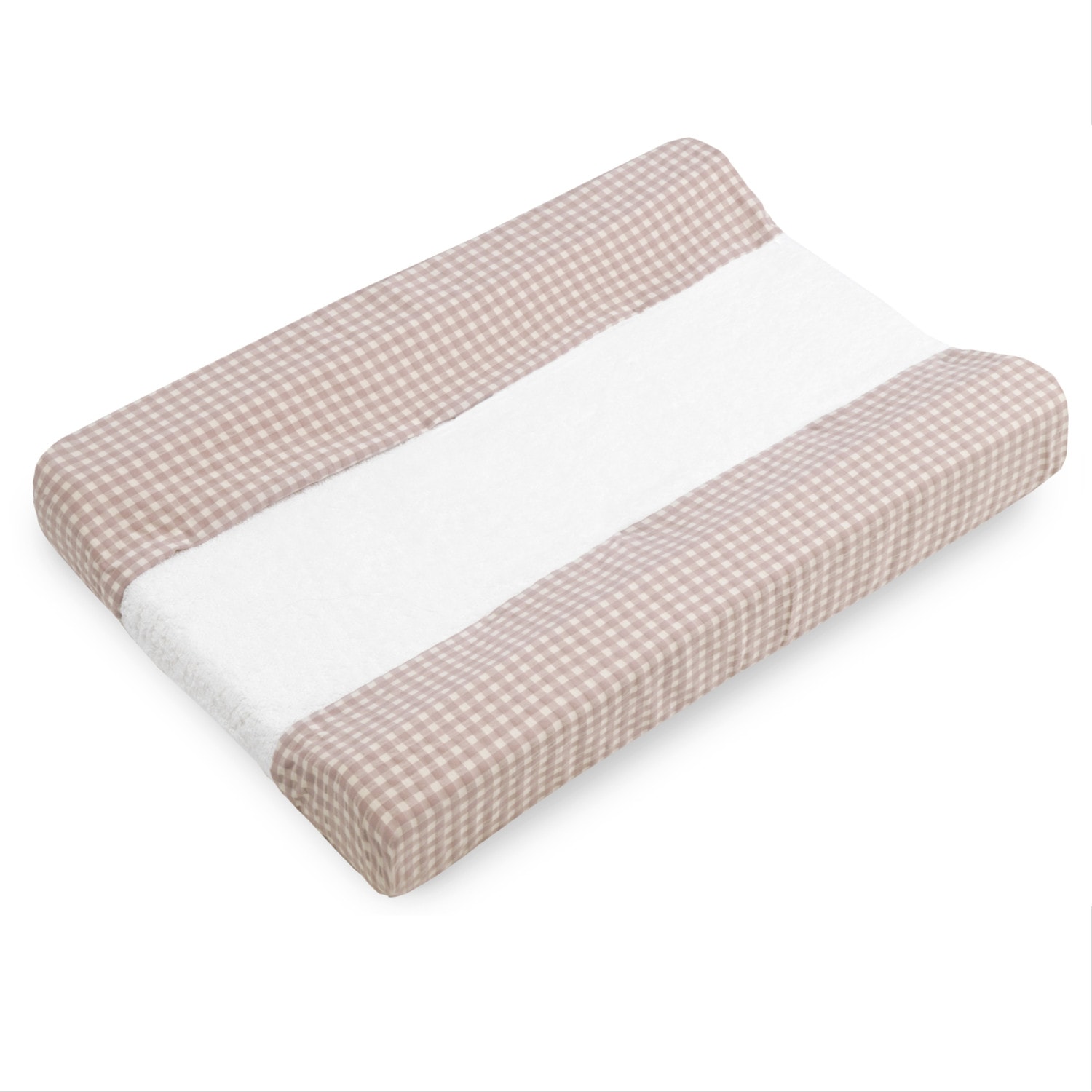 Funda de rizo para cambiador bebé Rosé Vichy Rosé de Cool Dreams
