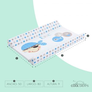 cambiador bebe impermable personalizado medidas
