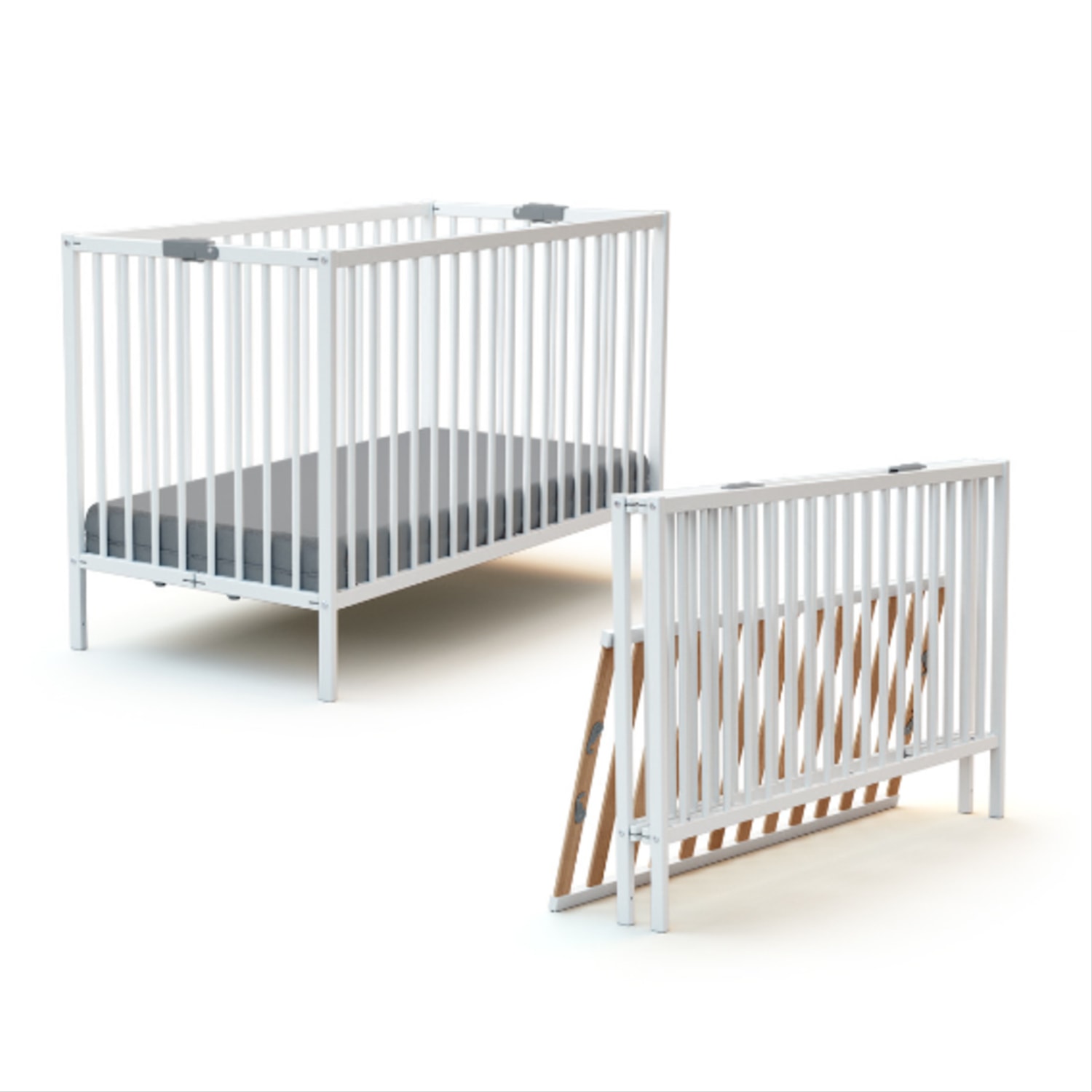 Cuna plegable y plegada blanca Sakura Polar de Cool Dreams