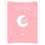 Cambiador bebe impermeable personalizado cat moon pink