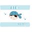 Cambiador cuna bebe personalizado pirates blue