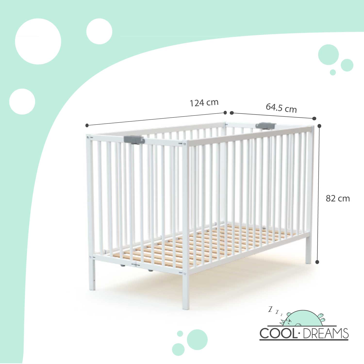 Medidas cuna plegable Sakura Polar de Cool Dreams
