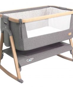 Minicuna Tutti Bambini Cozee Oak Charcoal Lunar Rocker en tienda Cool Dreams