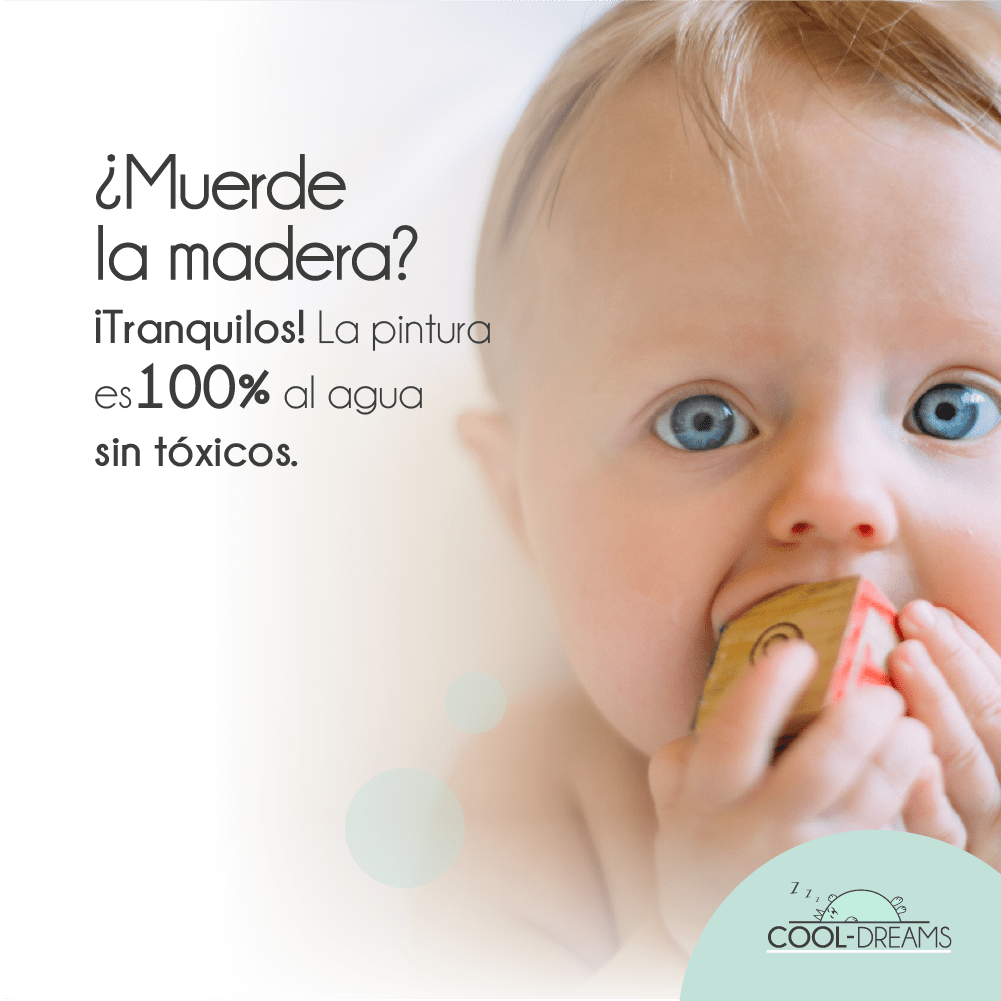 Pintura al agua en mueble bebé Cool Dreams