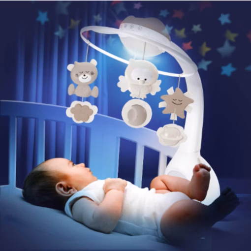 Móvil cuna 3 en 1 Infantino: carrusel musical, proyector cuna bebé y lámpara infantil - Imagen 3