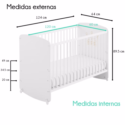 Cuna balancín Bachata  + kit colecho (De 0 a 4 años) - Imagen 4