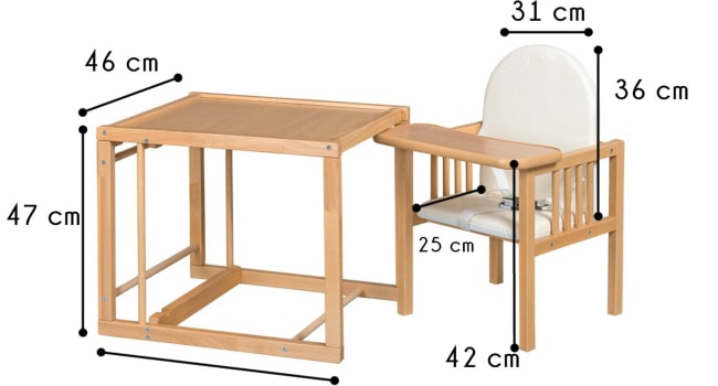 trona evolutiva mesa silla evoluonge