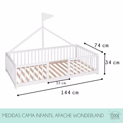 Cama Montessori Apache Wonderland - Empiezan las aventuras apasionantes. - Imagen 4