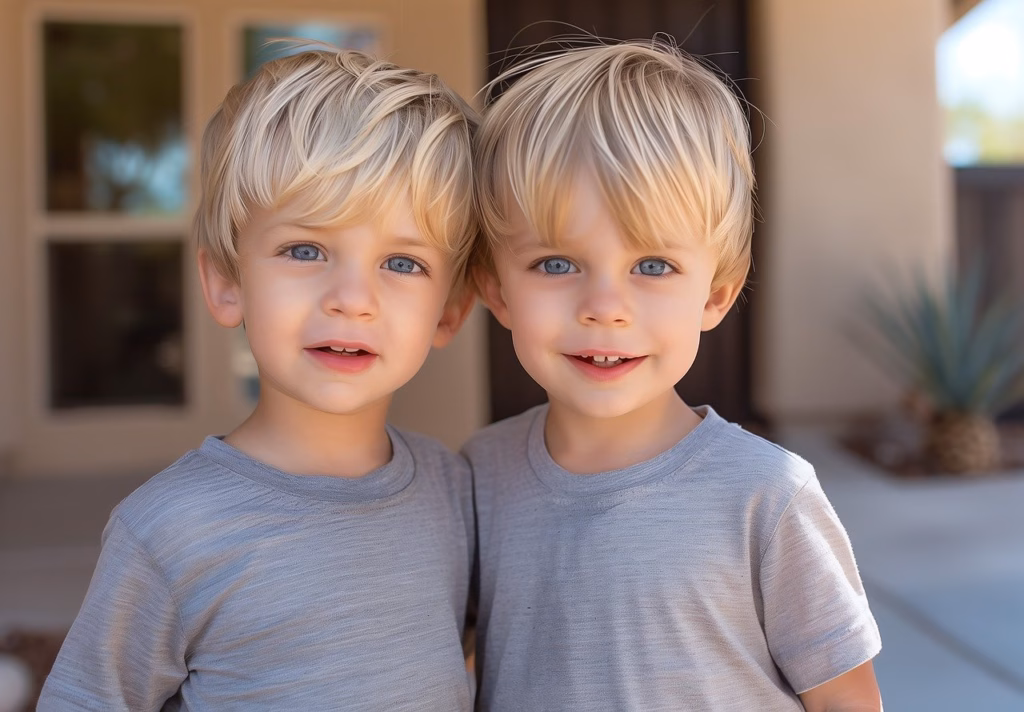 Niños gemelos