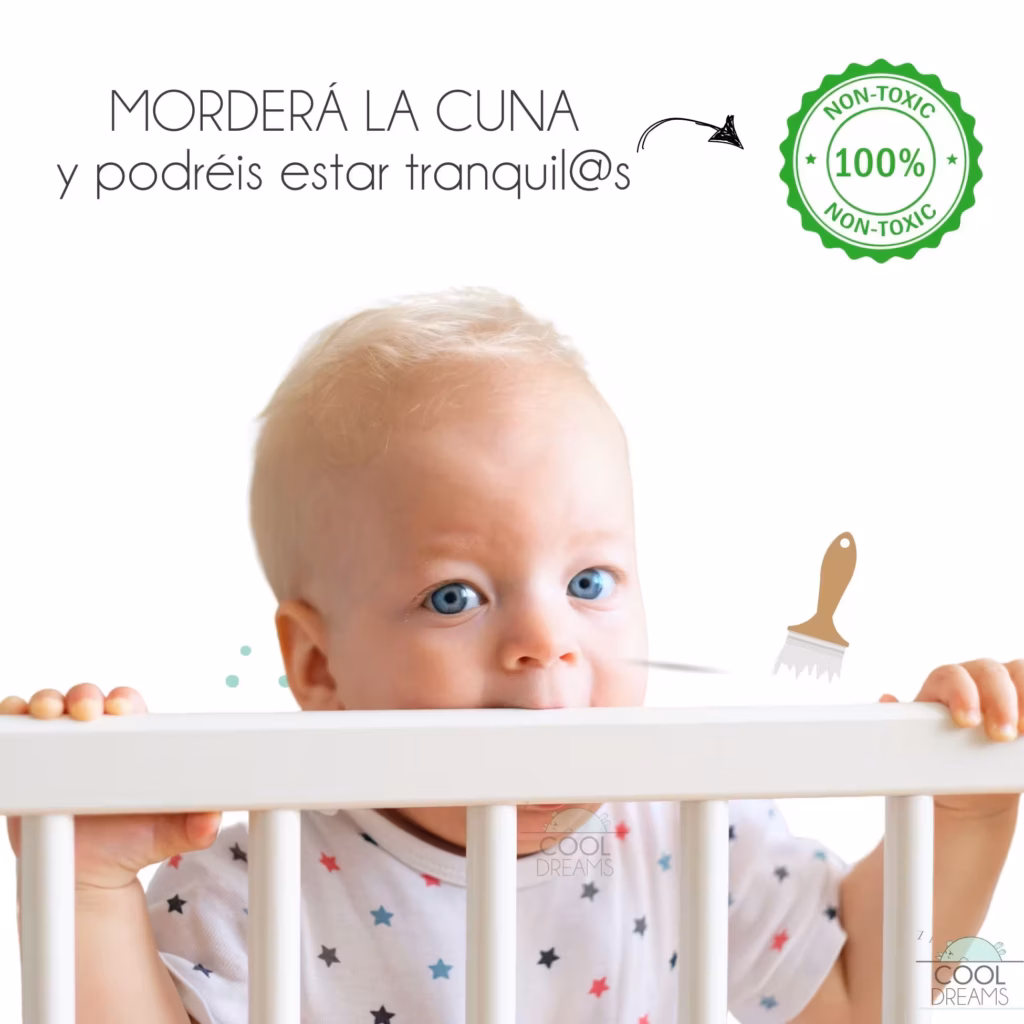 mi bebe muerde la cuna es seguro