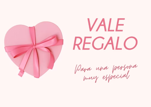 Certificado de Regalo Gift Card romántico ilustrado escrito a mano rosa