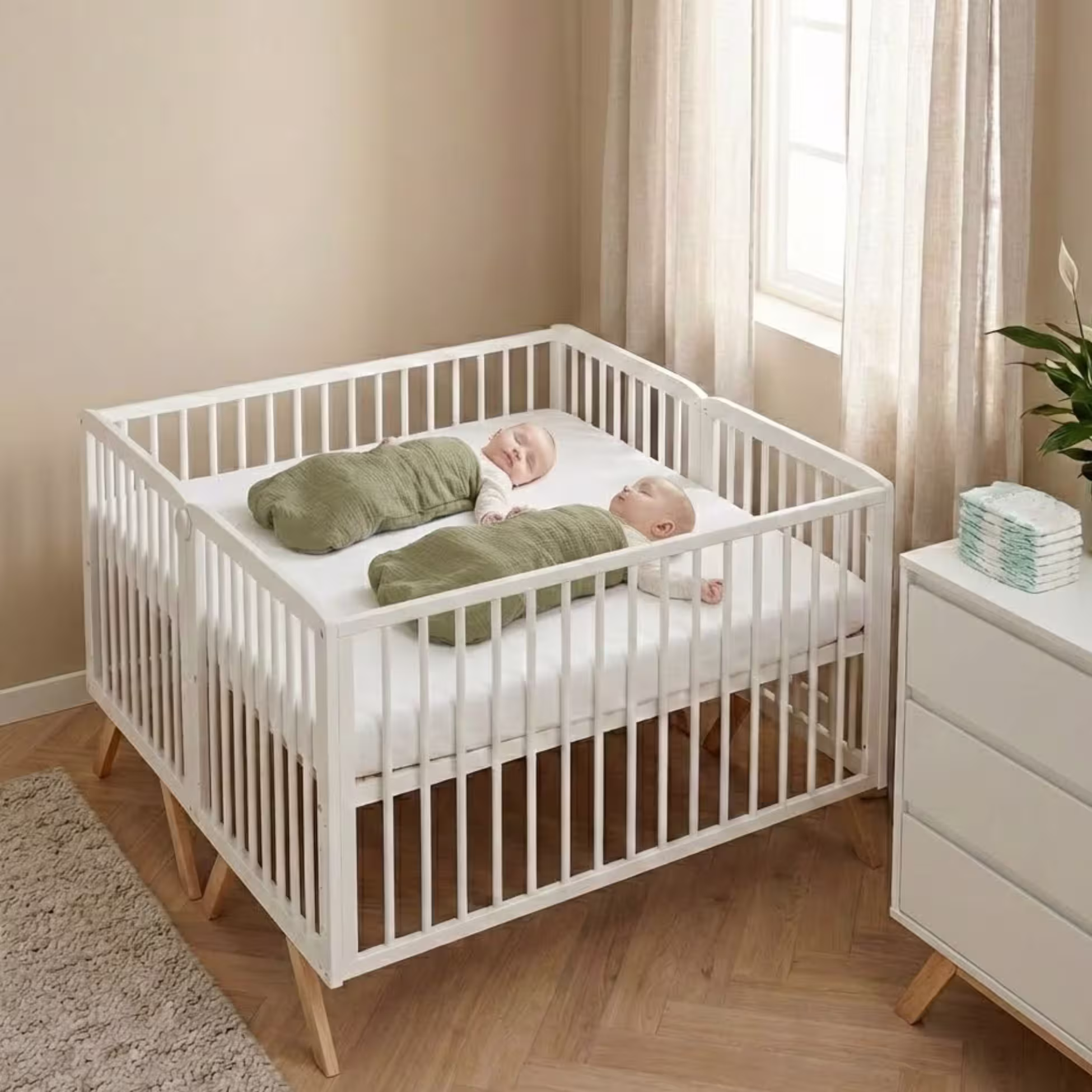 cuna gemelar seccion dormitorio