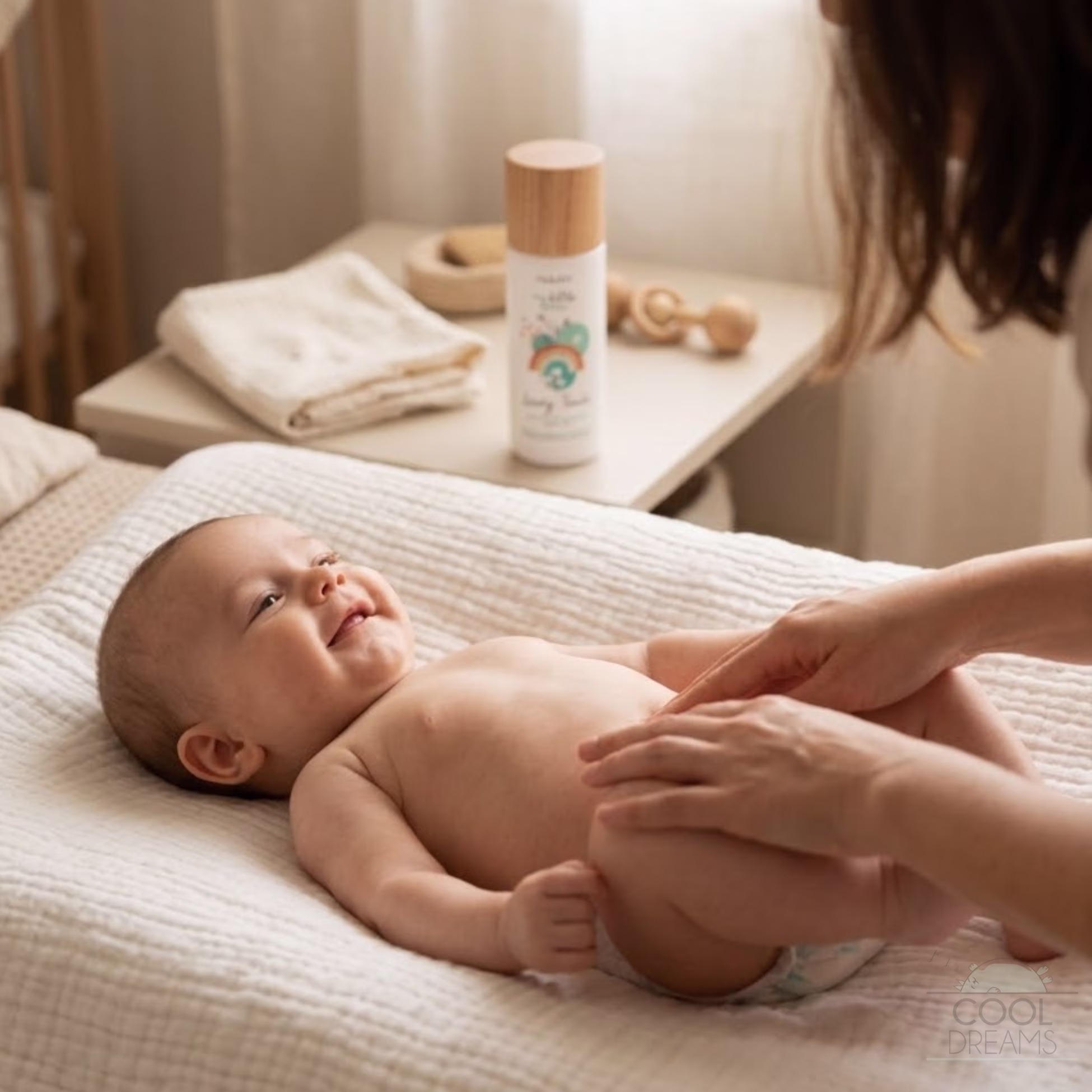 Aceite de masaje natural para piel sensible (bebés y mamás) Loving Touch